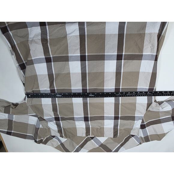 NOIZ Shirt Mens 6XL Plaid Button Up Short Sleeve Flap Pockets Classic Casual - Picture 7 of 7